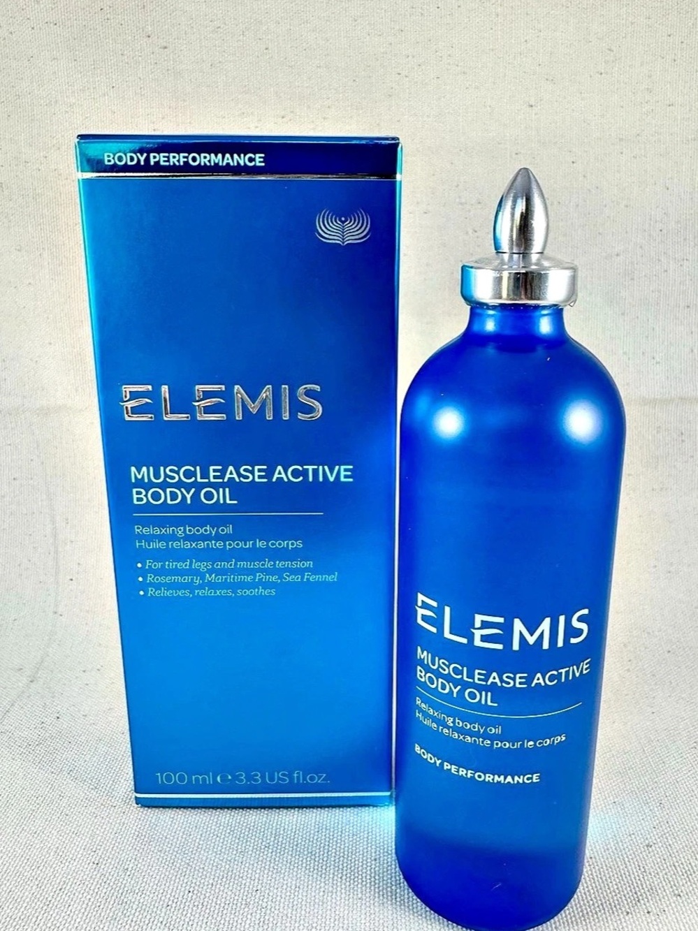 ELEMIS Musclease Active Body Oil 100 ml NWT - BRAND NEW NEVER OPENED